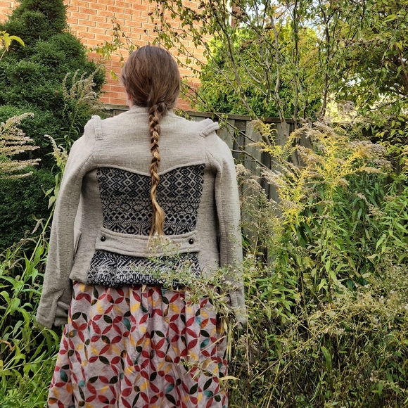 Size M Free People Wool Sweater Jacket - Picture 1 of 10